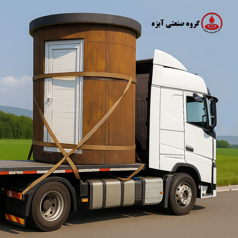 روند ارسال و نصب سرویس بهداشتی پیش ساخته رستروم